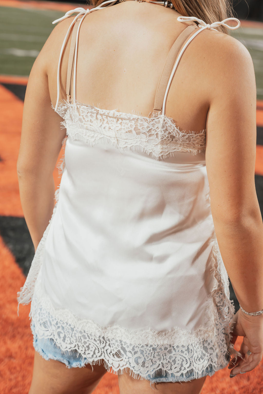 The Sideline Lace Tank