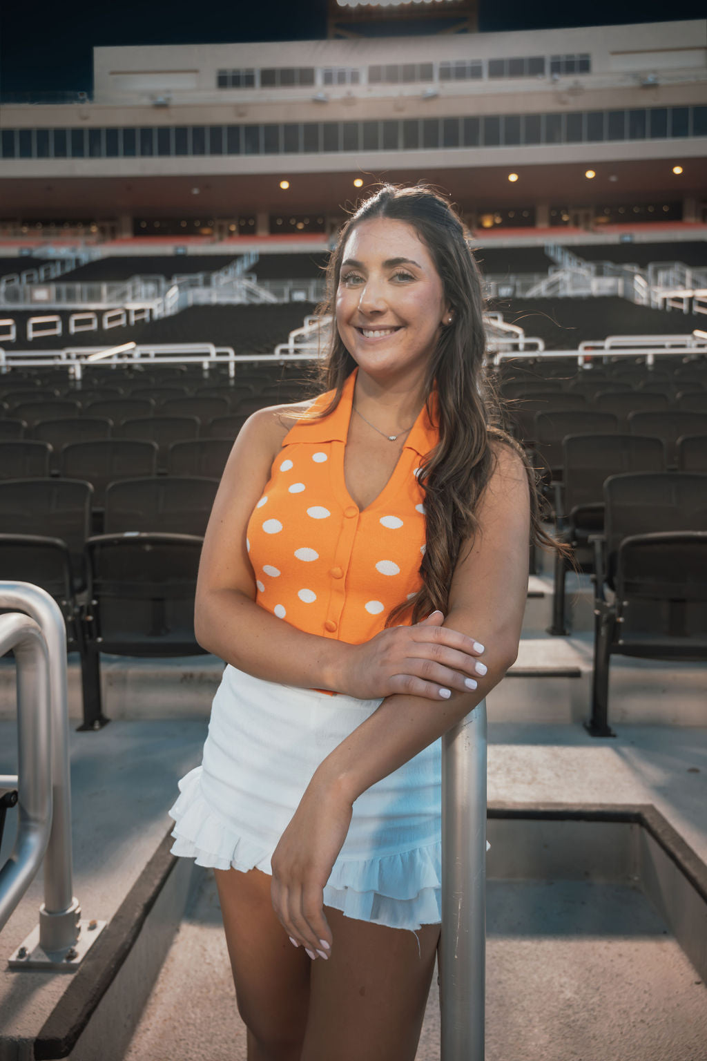 The Orange Crush Backless Top