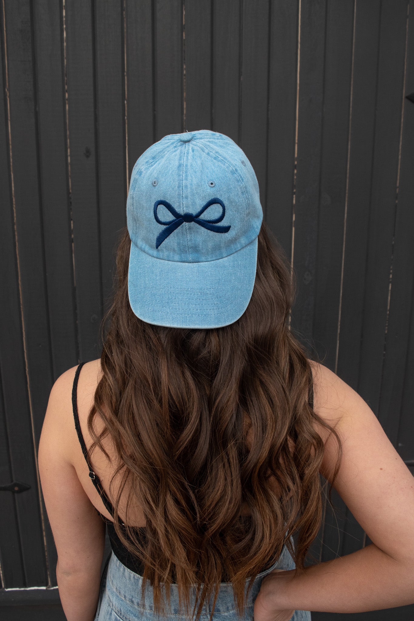 Denim Bow Trucker Hat