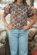 Brown Bow Sweater