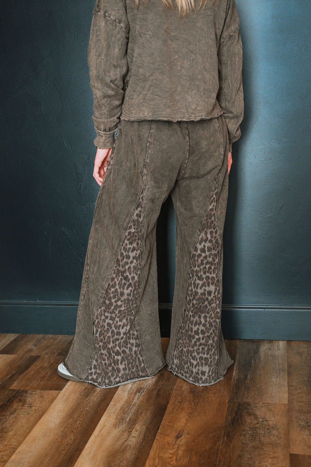 Cheetah Print Flare Sweats
