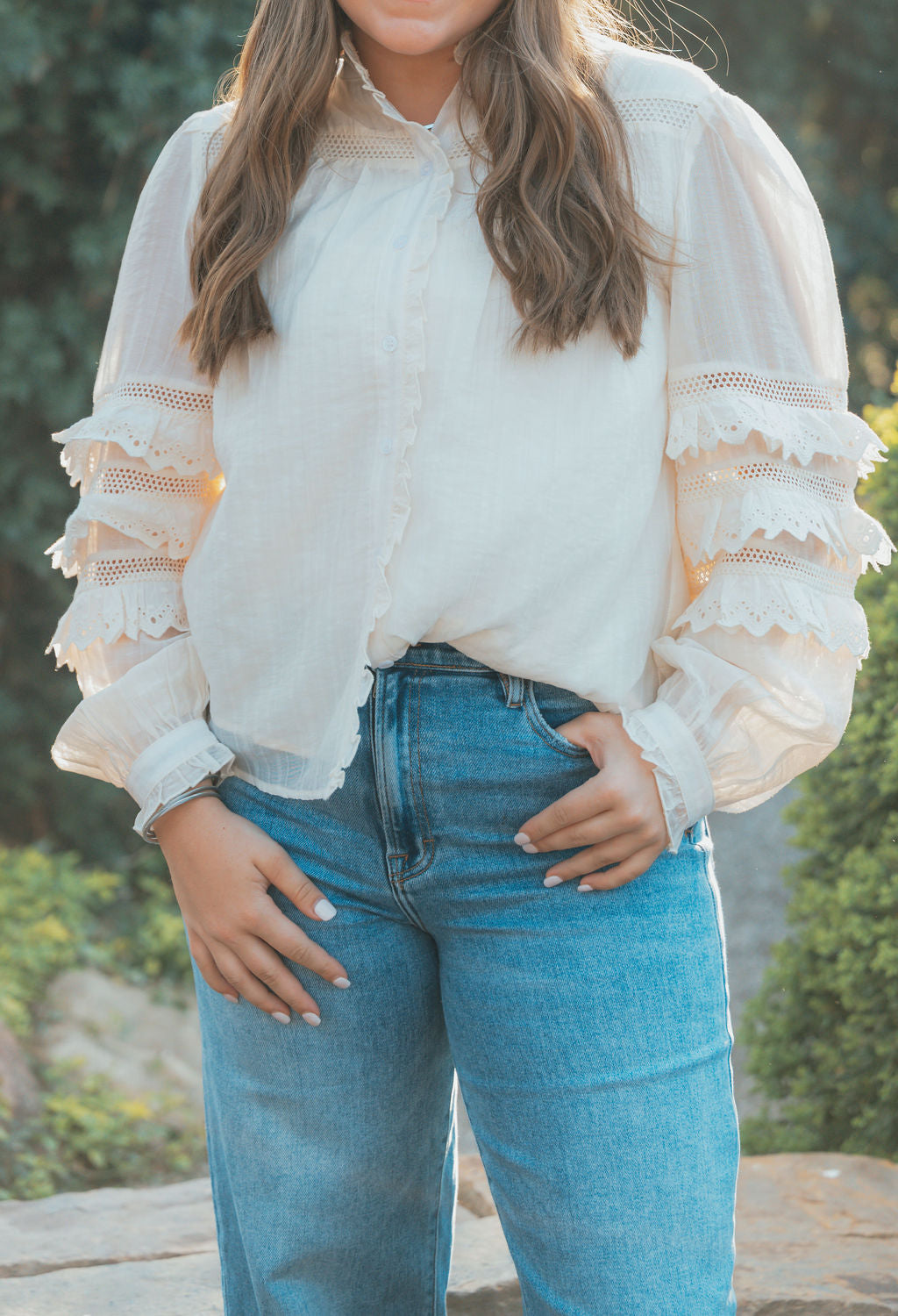 Cream Button Down