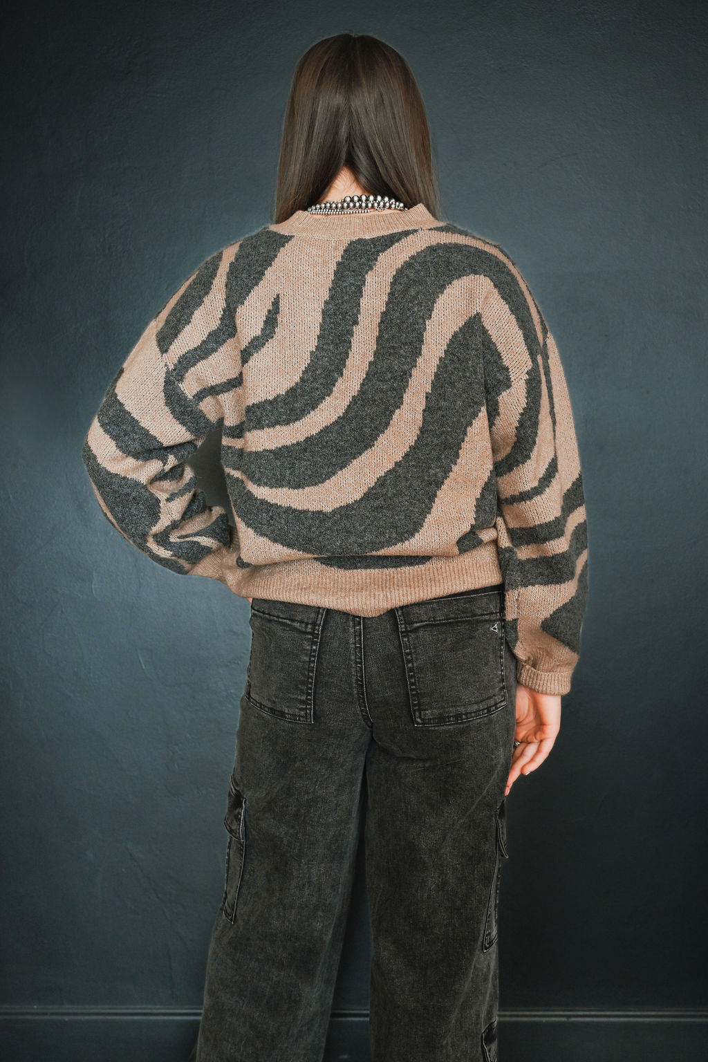 Zebra Print Sweater