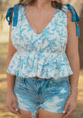 Blue Bonnet  Blouse