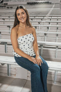 The Pistol Pete Polka Dot Top